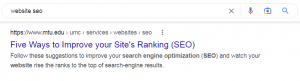 website seo 在谷歌搜索上的meta description 